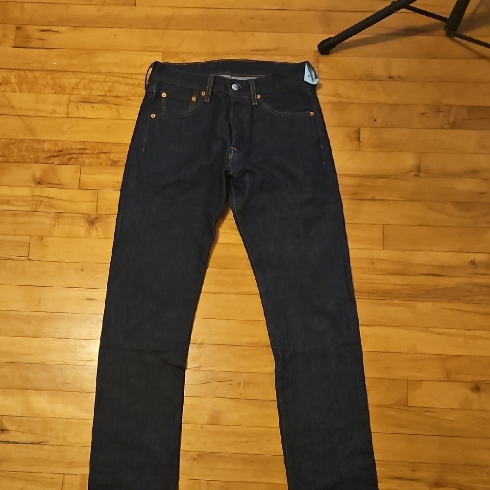 Levi's 501 Deep Indigo Straight Jeans